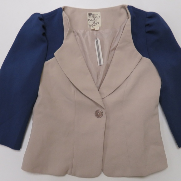 Culle Blazer Small Single Button New Blue Beige - Picture 1 of 7